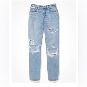 American Eagle Stretch Ripped Curvy 90’s Straight Jeans